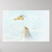 Hübsch Duck Art Pastel Style Poster (Vorne)