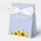 Hübsch Dusty Blue Sonnenblumendusche Geschenkschachtel (Vorderseite)