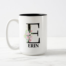 HÜBSCH E MIT MONOGRAMM ZWEIFARBIGE TASSE