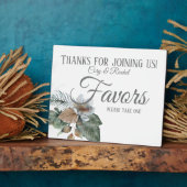 Hübsch Earth Tone Boho Bouquet Gastgeschenke Hochz Fotoplatte (Seite)