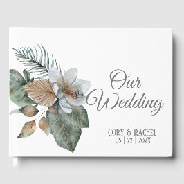 Hübsch Earth Tone Boho Bouquet Wedding Guestbook Gästebuch