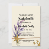 hübsch Einfache Seesternbachelor Einladung (Vorderseite)