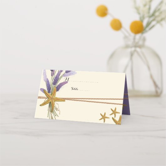 hübsch Einfache Seesterne Platzkarte (Vorderseite)