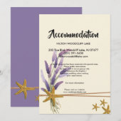 hübsch Einfache Seesterne Unterkunft Einladung (Vorne/Hinten)