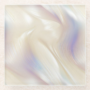 Hübsch Elegant Pearl Aqua Lila Rundgang Kunstgiess Glasuntersetzer