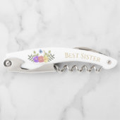 Hübsch Elegant Personalisiert Beste Schwester Kellnermesser (Vorderseite)