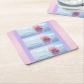 Hübsch Eleganter Rosa Roses Stone Untersetzer (angewinkelt)