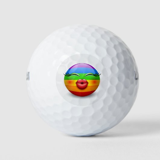 Hübsch Emoji Golfball (Vorderseite)