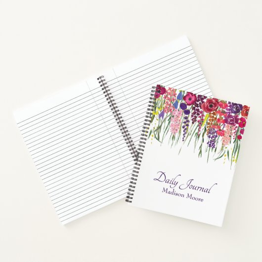 Hübsch English Floral Garden Illustration Journal/ Notizblock (Innenseite)