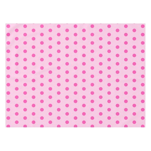 Hübsch erröten rosa Polka-Punkt-Party Tischdecke (Vorderseite (Horizontal))