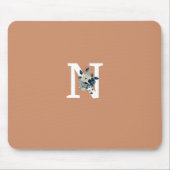 Hübsch erster mit Blumenmotiv Girl-Design Rosa Mousepad (Vorne)