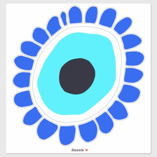 Hübsch Evil Eye Amulet Lucky Charm Aufkleber (Blatt)
