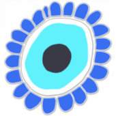 Hübsch Evil Eye Amulet Lucky Charm Aufkleber (Vorderseite)