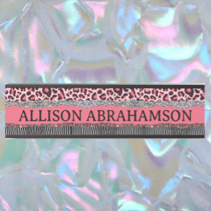 Hübsch Exotic Pink Girly Modern Glitzer Office Türschild