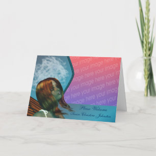 Hübsch Fairy Fantasy New Baby Foto Ankündigung