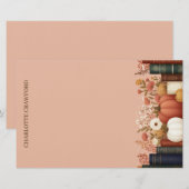 Hübsch Fall Floral Bookish Briefpapier (Vorne/Hinten)