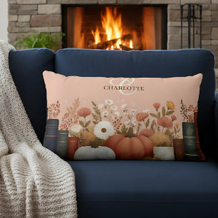 Hübsch Fall Floral Bookish Lendenkissen