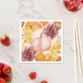 Hübsch Fall Pumpkin Serviette (Beispiel)