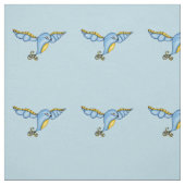 Hübsch Fantasy Bluebird Yellow Accessor Scroll Sch Stoff (Muster)