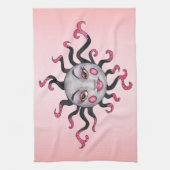 Hübsch Fantasy Lady Sun Gray Face Pink Lips Wangen Handtuch (Vertikal)