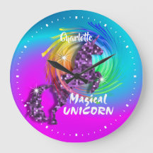 Hübsch Fantasy Rainbow Unicorn Personalisiert