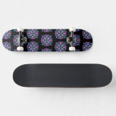 Hübsch farbenfroh Lila Mandala Mystical Skateboard (Horizontal)