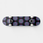 Hübsch farbenfroh Lila Mandala Mystical Skateboard (Horizontal)