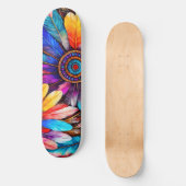 Hübsch Feathers Skateboard (Vorderseite)