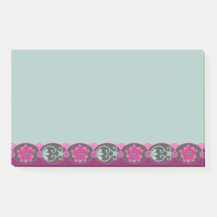 Hübsch feminines vintage Blumenmuster Post-it Klebezettel
