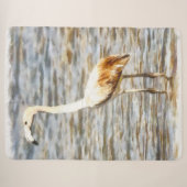 Hübsch Flamingo Fledgling Watercolor Sherpadecke (Vorderseite (Horizontal))