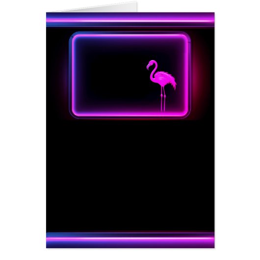 Hübsch Flamingo Grußkarte (Vorne)