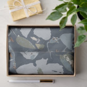 Hübsch Floral Blue Clematis Blume Seidenpapier (Geschenk)