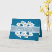 Hübsch Floral Bouquet Anemone Blume Blue Birthday Karte (Gelbe Blume)