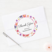 Hübsch Floral Danke Stickers (Umschlag)