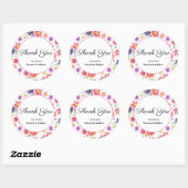 Hübsch Floral Danke Stickers (Blatt)