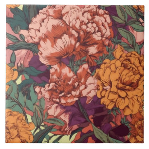 Hübsch floral fliese