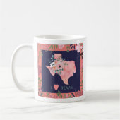 Hübsch Floral I Liebe Texas Staat Karte Kaffeetasse (Links)