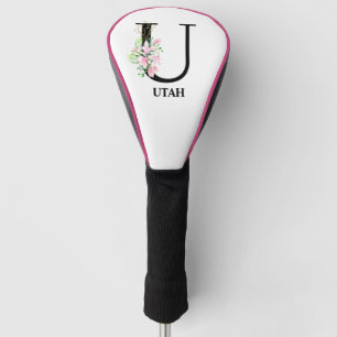 Hübsch Floral U Initial Mit Monogramm Golf Headcover