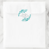 Hübsch Florals Aquamarin Stickers (Tasche)