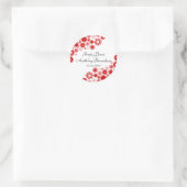 Hübsch Florals Red Stickers (Tasche)