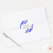 Hübsch Florals Royal Blue Stickers (Umschlag)