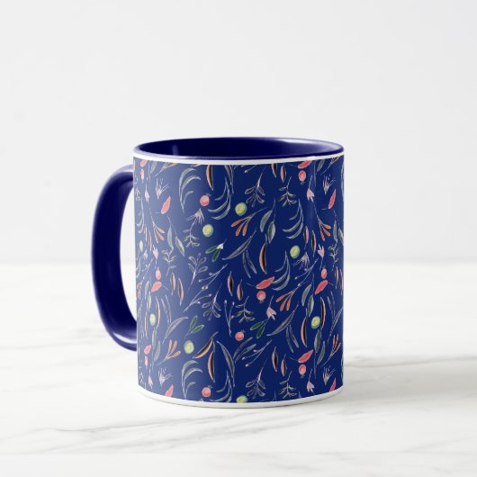 Hübsch | FLÜSSIG | Gottes Wertvoll | Custom BLAUE Tasse (Vorderseite Links)