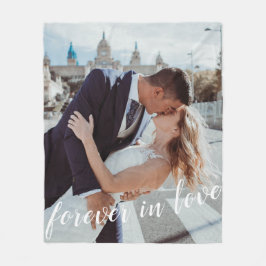 Hübsch Forever in der Liebe Valentinstag Foto Fleecedecke