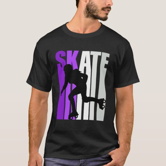 Hübsch Forever Roller Skaten Fan Inline Skater T-Shirt (Vorderseite)