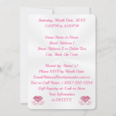 Hübsch, FOTO Geburtstagskarte für sie Einladung (Rückseite)