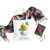 Hübsch Freie Ukraine Sonnenblumen und Schmetterlin Tragetasche