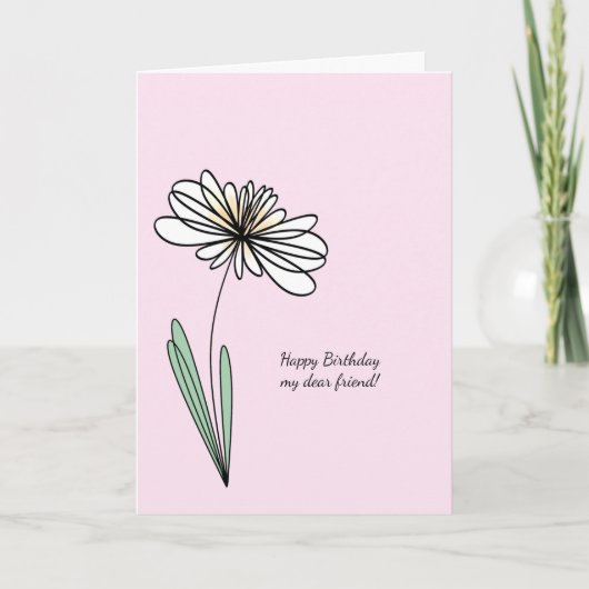 Hübsch Friend Birthday Card Karte (Vorderseite)