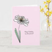 Hübsch Friend Birthday Card Karte (Gelbe Blume)