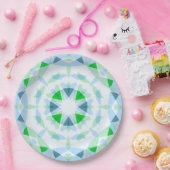 Hübsch Fun Boy's Blue Green Birthday Magic Star Pappteller (Party)