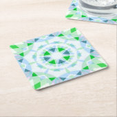 Hübsch Fun Boy's Blue Green Birthday Magic Star Rechteckiger Pappuntersetzer (angewinkelt)